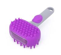 OSNIYAW Cepillo de baño antideslizante para mascotas, doble cabeza, limpieza impermeable, herramienta de cuidado de mascotas, ducha antideslizante