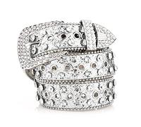 OSNIYAW Cinturones de cintura con diamantes de imitación brillantes para Cinturón ajustable para mujer Correas de vaquera Mujer Jeans Falda Pretina Cinturón de diamantes de imitación Delgado