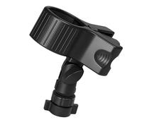 OSNIYAW Clip de micrófono de carga de resorte, ángulos ajustables, esponja interna antideslizante para dispositivos de 32-65 mm de diámetro, linternas de micrófono, abrazadera universal