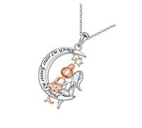 OSNIYAW Collar de árbol de la vida inspirado en el signo del zodiaco, colgante ajustable de corazón y luna, joyería para madre, cumpleaños, aniversario, regalos, colgante de luna, único, Einheitsgröße