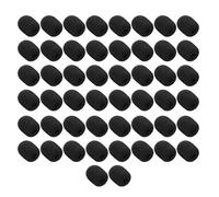OSNIYAW Esponja elástica suave para parabrisas de espuma negra fuerte, blindaje de micrófono, 10/20/50 unidades, adecuado para micrófonos, lavalier micr parabrisas