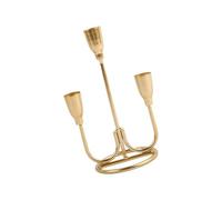 OSNIYAW Farmhouse - Soporte de metal con 3 ramas para decoración de centro de mesa e iluminación cálida, candelabro de mesa