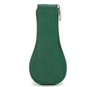 OSNIYAW Funda de piel auténtica portátil para reloj de viaje, caja de almacenamiento para relojes, bolsa de almacenamiento individual para viajes, bolsa de viaje