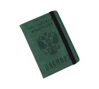 OSNIYAW Funda esencial para pasaportes con tarjetero, de piel, con puerto de pase, libro de regalo, cartera con tarjetero, Green