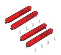 OSNIYAW Juego de 2 correas reflectantes laterales para scooter eléctrico, protegen la carcasa delantera y trasera, tubo de seguridad, reflector nocturno, tubo de seguridad, reflector nocturno, tubo de