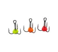 OSNIYAW Juego de 3 anzuelos de acero al carbono con punta afilada y atraer peces con revestimiento luminoso