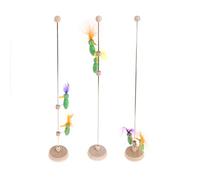 OSNIYAW Juguete de madera con pecker de simulación de pájaros, desarrollo del bebé, juguete de habilidades motoras finas para entrenamiento de manos, palo brillante