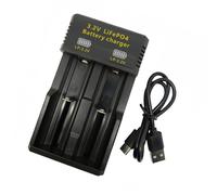 OSNIYAW LiFePO4 - Maletín de carga de batería en varios tamaños con luces LED para cargar 3,2 V 14500 10440 baterías