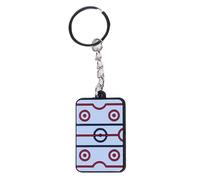 OSNIYAW Llavero de hockey sobre hielo de dibujos animados, llavero moderno y sencillo, para deportes de invierno, llavero decorativo para cartera, bolso, bolso, hockey sobre hielo