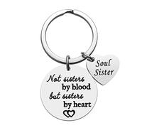 OSNIYAW Llavero de la amistad de acero inoxidable inoxidable perfecto recuerdo cumpleaños para amigos cercanos llavero de acero inoxidable, a, Talla única