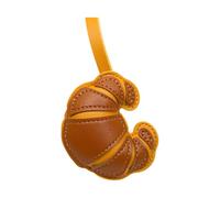 OSNIYAW Llavero estético colgante de bolso encanto cuero croissants llavero encantos para mujeres bolso bolso mochila decoraciones regalos colgante encanto, caramelo