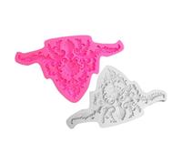 OSNIYAW Los moldes de silicona para bordes de tartas cuentan con un delicado patrón floral hueco, accesorio de decoración para hornear, moldes de silicona desmontables para hornear