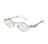 OSNIYAW Marco de gafas de moda con diamantes de imitación, gafas de sol de club, aspecto fresco para espectáculos y más, accesorios para fotos, gafas cómodas con marco pequeño