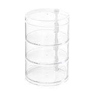 OSNIYAW Moderno organizador transparente giratorio de 360 grados para cinturones, accesorios y artículos de uso diario Caja de almacenamiento multicapa