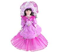 OSNIYAW Muñeca de porcelana victoriana europea renacida con vestidos para el hogar rural decorativo de cerámica para festivales, decoración de mesa de casa