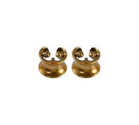 OSNIYAW Sillines de cobre, tapones para los oídos en forma de U, pendientes de calibre doble acampanado, camillas, estilos punk, joyería corporal, piercings en U ajustables, 10mm, como se describe