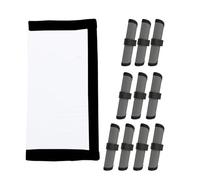OSNIYAW Tackle Accessories - Juego de 1 bolsa organizadora de cebos y 10 protectores de caña, perfecto para almacenamiento de viaje, funda protectora de caña de pescar