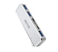 OSNIYAW USB C a lector de tarjetas de almacenamiento y 3 adaptadores de velocidad de transferencia de 5 Gbps, carcasa de aluminio suave para laptop, fotografía, uso rápido, concentrador C