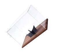 OSNIYAW Vitrina con elegante base de madera, organizador de pelotas para recuerdos deportivos y coleccionables, caja de exhibición de fútbol