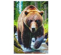 Oso 1000 piezas rompecabezas de madera para adultos niños, rompecabezas imposible, juego de habilidad para toda la familia (78×53cm)