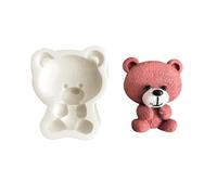Oso 3D Molde DE LA Torta Hornear Herramientas decoración Del Caramelo Chocolate Fondant Postre Moldes Partido DIY Accesorios Cocina