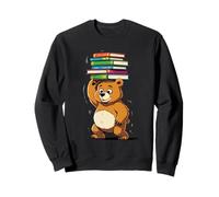 Oso Adorable con Montón de Libros Sudadera