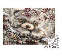 Oso Adorable Principal Puzzle de Papel 1000 Piezas Gran Panda Rompecabezas para Adultos Decoración Hogar Relajante 70x50cm/1000pcs