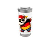 Oso alemán Alemania Dab Dabbing Niños hombres 2024 Vaso térmico de acero inoxidable de doble pared