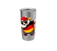 Oso alemán Alemania Dab Dabbing Niños hombres 2024 Vaso térmico de acero inoxidable de doble pared