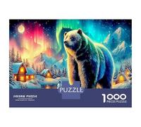 Oso bajo Aurora Rompecabezas Imposible,desafío for Adults Juego Educativo 1000 Piezas Obra De Arte De Juego De para Adultos Y Niños A Partir De 12 Años 52x38cm/1000pcs