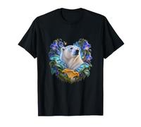 Oso Blanco Entre campanillas Azules y Setas Camiseta