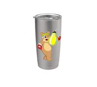 Oso Boxer Saco de boxeo Boxeo Vaso térmico de acero inoxidable de doble pared