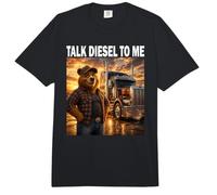 Oso Camionero Conductor de camión Papá Talk Diesel To Me Comfort Colors Adult Heavyweight T-Shirt