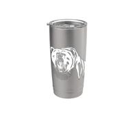 Oso con Ruth Bader Ginsburg Collar I Dissent RGB Vaso térmico de acero inoxidable de doble pared
