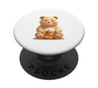 Oso con Tarro de Miel Diseño PopSockets PopGrip Adhesivo