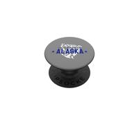 Oso de Alaska Alaska La Última Frontera Vintage Retro PopSockets PopGrip Adhesivo