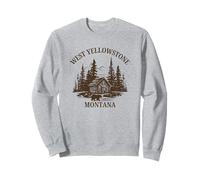 Oso de cabaña West Yellowstone Montana Sudadera