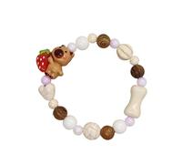 Oso de cerámica divertido con colección estética única, joyería diaria para trajes casuales y parejas, oso único hecho a mano, talla única, como se describe