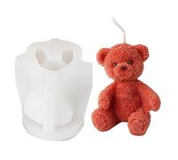 Oso de dibujos animados de silicona flexible y portátil para fiestas en casa, suministros y actividades de manualidades, fácil liberación