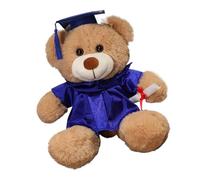 Oso De Graduación Relleno: Juguete De Peluche Suave Con Gorro De Graduación, Muñeca Acogedora Con Forma De Almohada | Adorable Regalo Portátil Para Niños, Familia, Amigos, Celebración Escolar, Recuerd