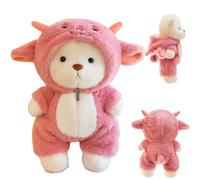 Oso de Peluche, 30CM Oso de P-eluche Interactivo para Vestir, O-so de Peluche Juguete, Os-o de Pelu-che Compañero Feliz Cumpleaños, Teddy Bear Plush, para Adultos y Niños Cumpleaños Navidad Regalos