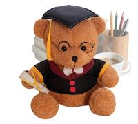 Oso de peluche | 40x28x30cm Lindo doctor oso de peluche peluche 365g muñeco de peluche | Regalo de graduación Beař de peluche para niños Estudiantes Cumpleaños Habitación Infantil Decoración del
