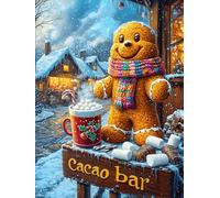 Oso de peluche con cartel de barra de cacao Puzzles 1000 Piezas Moderno Creativo Ciencia ficción sueño mágico Rompecabezas Familiar Para Adultos 3D Maquetas Construir Aliviar Estrés Decorativo 1000 PC