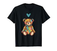 Oso de peluche con corazón lindo oso de peluche amor dibujo Camiseta