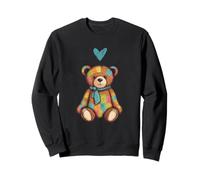 Oso de Peluche con corazón Lindo Oso de Peluche Amor Dibujo Sudadera