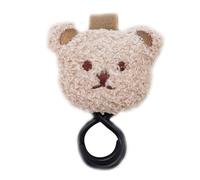 Oso de peluche de dibujos animados para gancho de muñeca percha multifuncional silla de ruedas clip de coche para bolsa de pañales comida bolso de mano ropa carrito accesorios clips manta