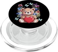 Oso de peluche de jardín para mujeres, niños, niñas, flores, naturaleza, oso PopSockets PopGrip para MagSafe