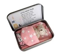 Oso de peluche de recuerdo - Oso de peluche en una lata, pequeño peluche de peluche, oso de bolsillo como regalo para amigos, graduación, boda