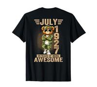 Oso de Peluche en la Parte Posterior del 99 de Julio, para Hombre, 1927 Camiseta