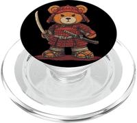 Oso de Peluche Genial en Disfraz de samurái para Amantes de los Ninja PopSockets PopGrip para MagSafe
